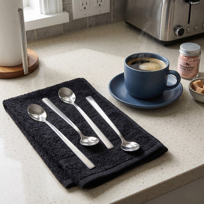 BergHOFF Leo Pure 18/10 Stainless Steel 4pc Latte Spoon Set, 8"