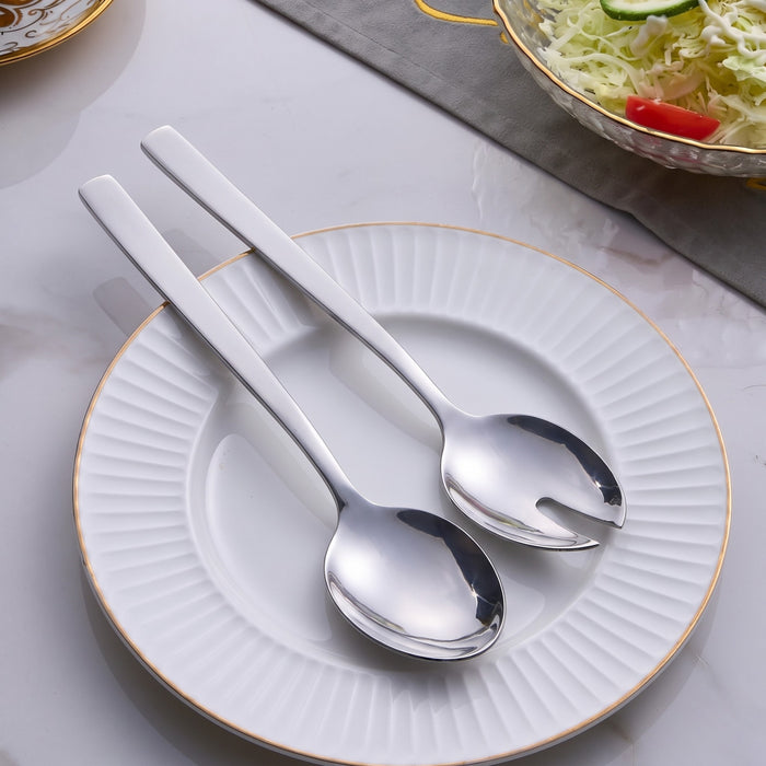 BergHOFF Leo Pure 18/10 Stainless Steel 2pc Salad Serving Set, 9"