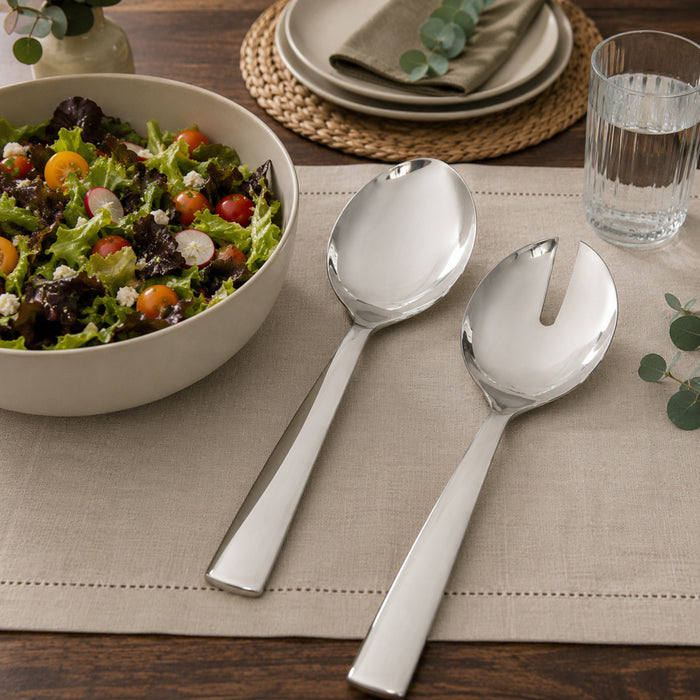 BergHOFF Leo Pure 18/10 Stainless Steel 2pc Salad Serving Set, 9"