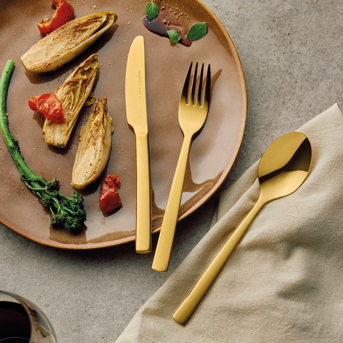 BergHOFF Leo Pure 18/10 Stainless Steel 3pc Flatware Set, Gold