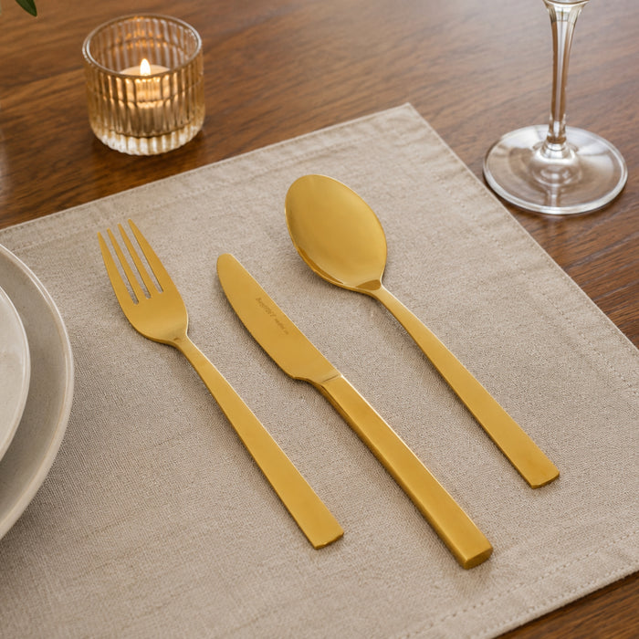 BergHOFF Leo Pure 18/10 Stainless Steel 3pc Flatware Set, Gold