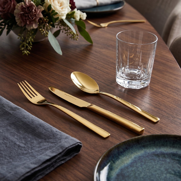 BergHOFF Leo Pure 18/10 Stainless Steel 3pc Flatware Set, Gold