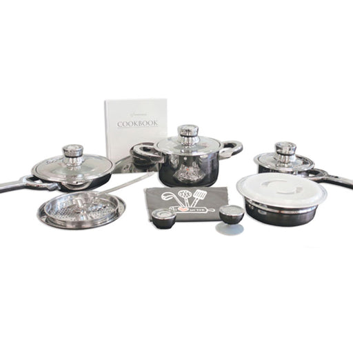 BergHOFF TFK 15Pc Gourmet 18/10 Stainless Steel Cookware Set - Cookware Sets
