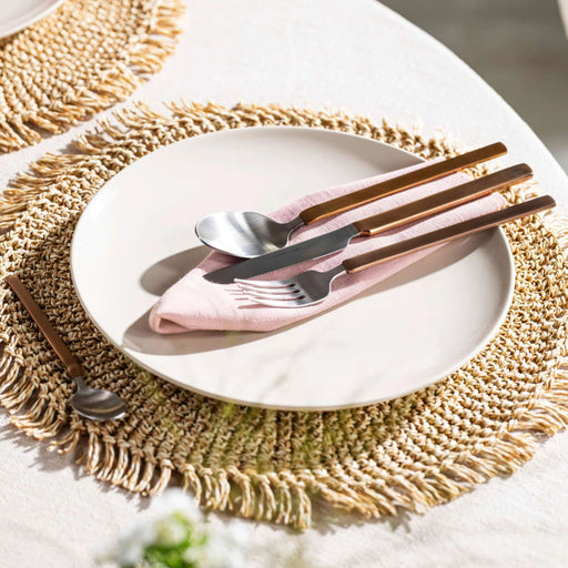 Image 2 of Nommie 20Pc Stainless Steel Flatware Set, Gold