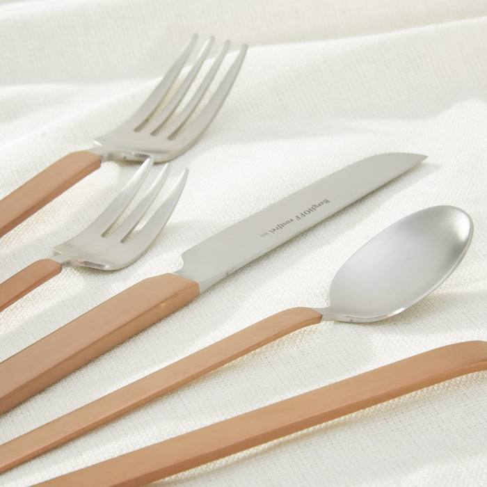 Image 6 of Nommie 20Pc Stainless Steel Flatware Set, Gold