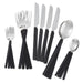 Image 2 of Nommie 20Pc Stainless Steel Flatware Set, Smokey Black