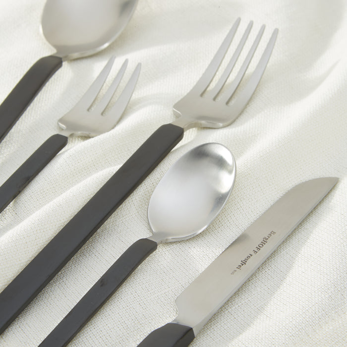 Image 9 of Nommie 20Pc Stainless Steel Flatware Set, Smokey Black