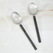 Image 1 of Nommie 2Pc Stainless Steel Salad Serving Utensils Duo, Smokey Black