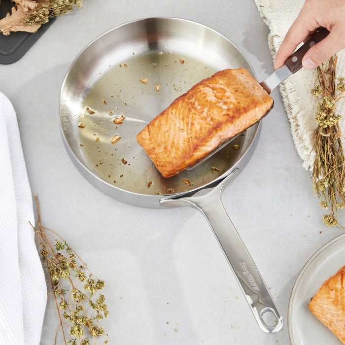 Image 7 of Belly Tri-Ply 18/10 Stainless Steel 9.5" Fry Pan, Stellar