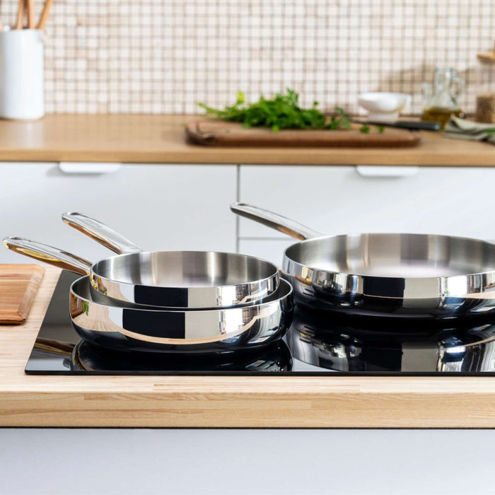 Image 8 of Belly Tri-Ply 18/10 Stainless Steel 11" Fry Pan, Stellar