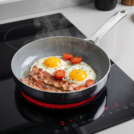 Image 1 of Belly Recycled Tri-Ply 18/10 Stainless Steel Nonstick Ceramic 8" Fry Pan, Stellar