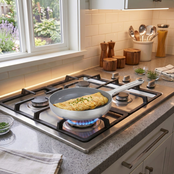 Image 3 of Belly Recycled Tri-Ply 18/10 Stainless Steel Nonstick Ceramic 8" Fry Pan, Stellar