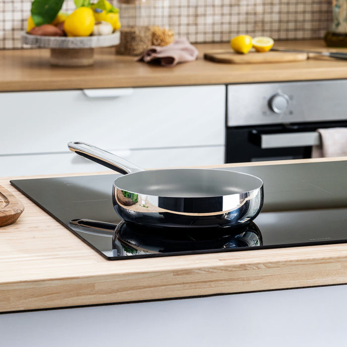 Image 5 of Belly Recycled Tri-Ply 18/10 Stainless Steel Nonstick Ceramic 8" Fry Pan, Stellar