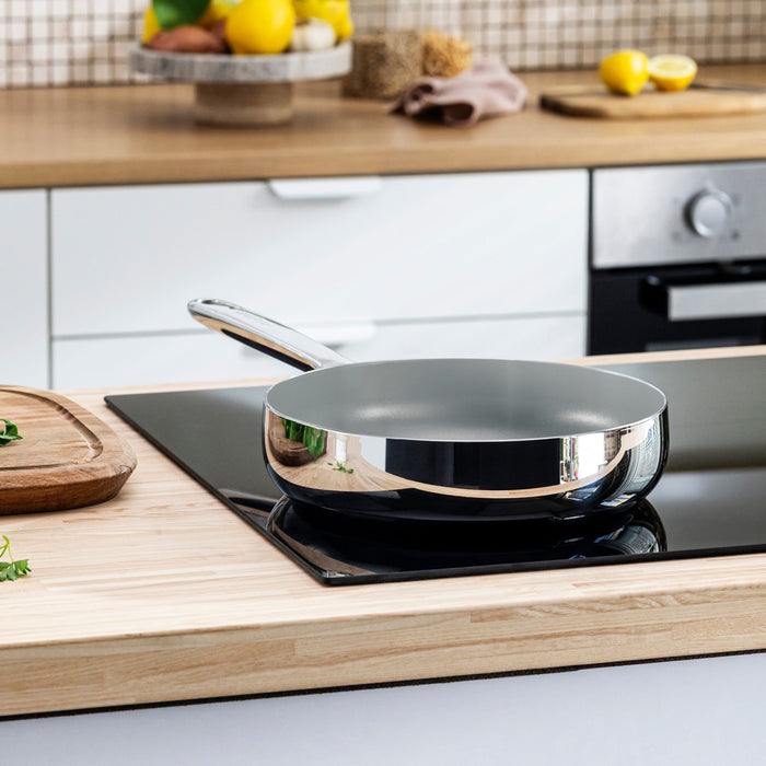 Image 6 of Belly Recycled Tri-Ply 18/10 Stainless Steel Nonstick Ceramic 9.5" Fry Pan, Stellar