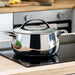 Image 1 of Belly Tri-Ply 18/10 Stainless Steel 9.5" Stockpot 7qt. with Lid, Stellar