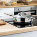 Image 4 of Belly Tri-Ply 18/10 Stainless Steel 9.5" Saute Pan 3qt. with Lid, Stellar