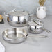 Image 1 of Belly Tri-Ply 5pc 18/10 Stainless Steel Cookware Set with Lids, Stellar