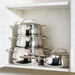 Image 4 of Belly Tri-Ply 10pc 18/10 Stainless Steel Cookware Set with Lids, Stellar