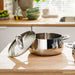 Image 8 of Belly Tri-Ply 10pc 18/10 Stainless Steel Cookware Set with Lids, Stellar