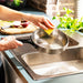 Image 5 of Belly Tri-Ply 18/10 Stainless Steel 9.5" Fry Pan, Smokey Black