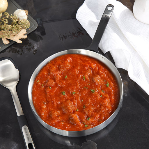 Image 2 of Belly Tri-Ply 18/10 Stainless Steel 11" Fry Pan, Smokey Black