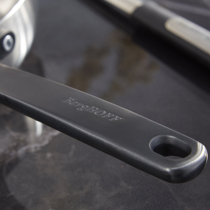 Image 5 of Belly Tri-Ply 18/10 Stainless Steel 11" Fry Pan, Smokey Black