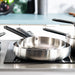 Image 10 of Belly Tri-Ply 18/10 Stainless Steel 11" Fry Pan, Smokey Black