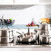 Image 11 of Belly Tri-Ply 18/10 Stainless Steel 11" Fry Pan, Smokey Black