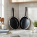 Image 8 of Belly Recycled Tri-Ply 18/10 Stainless Steel Nonstick Ceramic 9.5" Fry Pan, Smokey Black