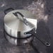 Image 1 of Belly Tri-Ply 18/10 Stainless Steel 9.5" Saute Pan 3qt. with Lid, Smokey Black