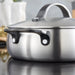 Image 3 of Belly Tri-Ply 18/10 Stainless Steel 9.5" Saute Pan 3qt. with Lid, Smokey Black