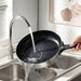 Image 7 of Belly Tri-Ply 2pc 18/10 Stainless Steel Nonstick Ceramic Fry Pan Set, Smokey Black