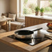 Image 8 of Belly Tri-Ply 2pc 18/10 Stainless Steel Nonstick Ceramic Fry Pan Set, Smokey Black