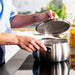 Image 6 of Belly Tri-Ply 5pc 18/10 Stainless Steel Cookware Set with Lids, Smokey Black