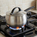 Image 7 of Belly Tri-Ply 5pc 18/10 Stainless Steel Cookware Set with Lids, Smokey Black