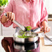 Image 2 of Belly Tri-Ply 18/10 Stainless Steel 9.5" Fry Pan, Warm Blush