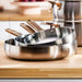 Image 6 of Belly Tri-Ply 18/10 Stainless Steel 11" Fry Pan, Warm Blush