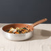 Image 1 of Belly Recycled Tri-Ply 18/10 Stainless Steel Nonstick Ceramic 9.5" Fry Pan, Warm Blush