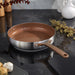 Image 1 of Belly Tri-Ply 18/10 Stainless Steel Nonstick Ceramic 11" Fry Pan, Warm Blush