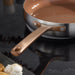 Image 3 of Belly Tri-Ply 18/10 Stainless Steel Nonstick Ceramic 11" Fry Pan, Warm Blush