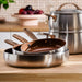 Image 6 of Belly Tri-Ply 18/10 Stainless Steel Nonstick Ceramic 11" Fry Pan, Warm Blush