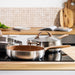 Image 8 of Belly Tri-Ply 18/10 Stainless Steel Nonstick Ceramic 11" Fry Pan, Warm Blush