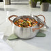 Image 3 of Belly Tri-Ply 18/10 Stainless Steel 7" Stockpot 3qt. with Lid, Warm Blush
