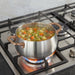 Image 4 of Belly Tri-Ply 18/10 Stainless Steel 8" Stockpot 4qt. with Lid, Warm Blush