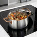 Image 6 of Belly Tri-Ply 18/10 Stainless Steel 8" Stockpot 4qt. with Lid, Warm Blush