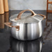 Image 7 of Belly Tri-Ply 18/10 Stainless Steel 8" Stockpot 4qt. with Lid, Warm Blush