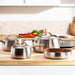Image 6 of Belly Tri-Ply 18/10 Stainless Steel 9.5" Stockpot 7qt. with Lid, Warm Blush
