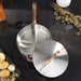 Image 5 of Belly Tri-Ply 18/10 Stainless Steel 9.5" Saute Pan 3qt. with Lid, Warm Blush