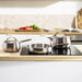 Image 5 of Belly Tri-Ply 5pc 18/10 Stainless Steel Cookware Set with Lids, Warm Blush