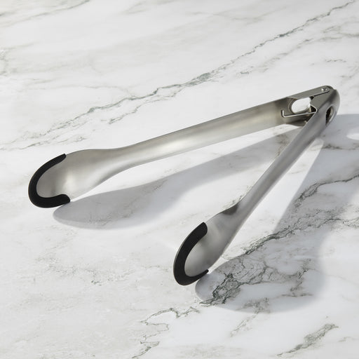 Image 1 of Nommie Stainless Steel 12" Serving Tongs